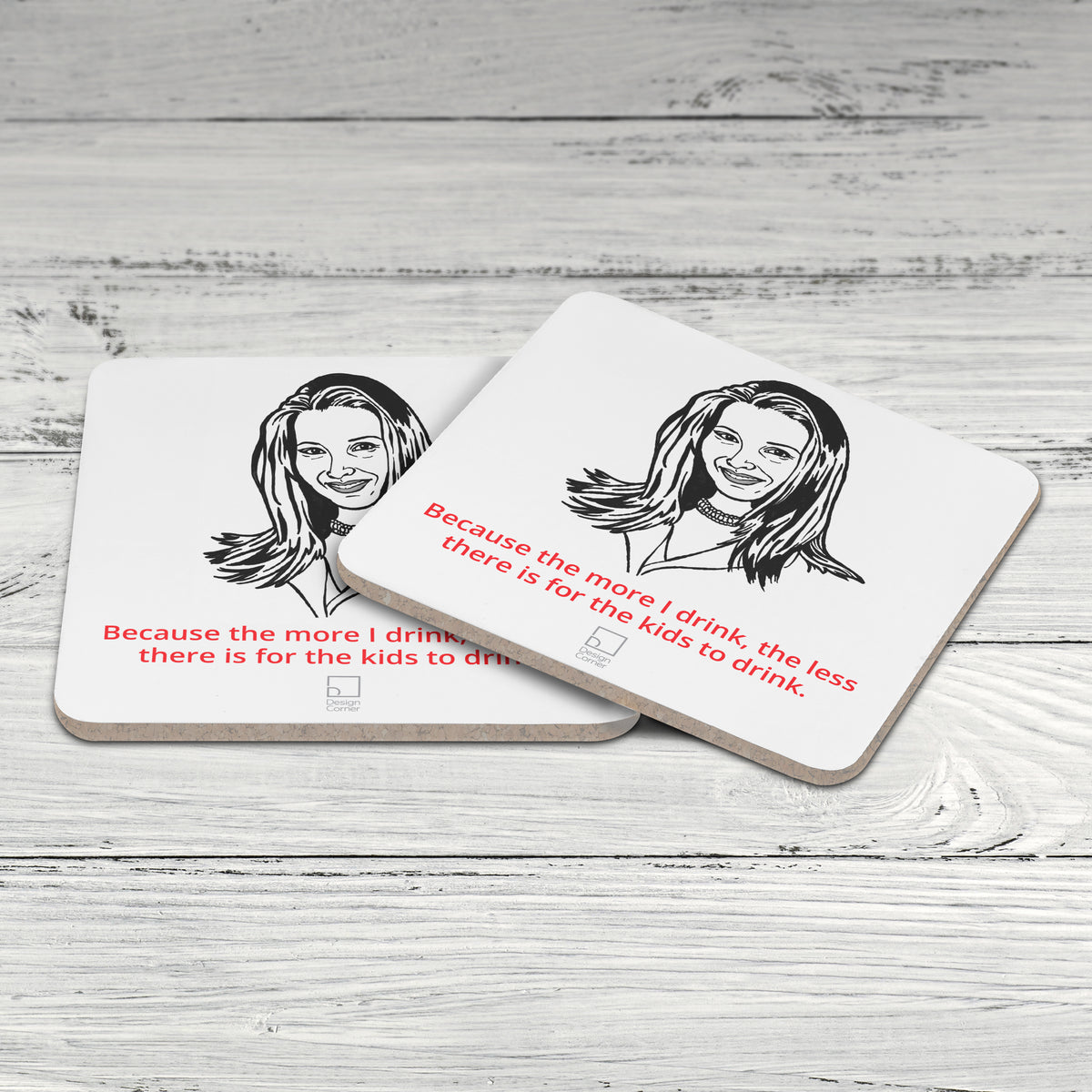 Friends Phoebe Funny Coaster Design Corner Online