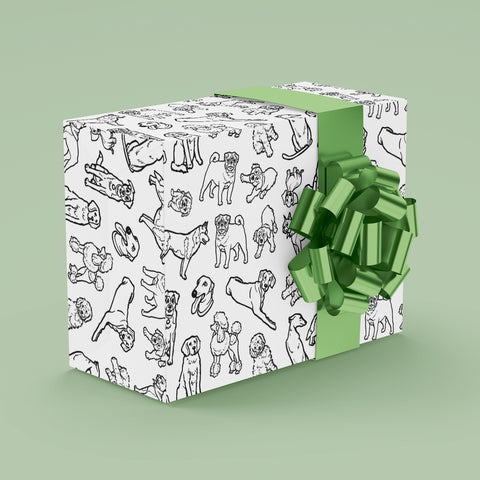 Dogs Gift Wrap 24"x36" Sheet