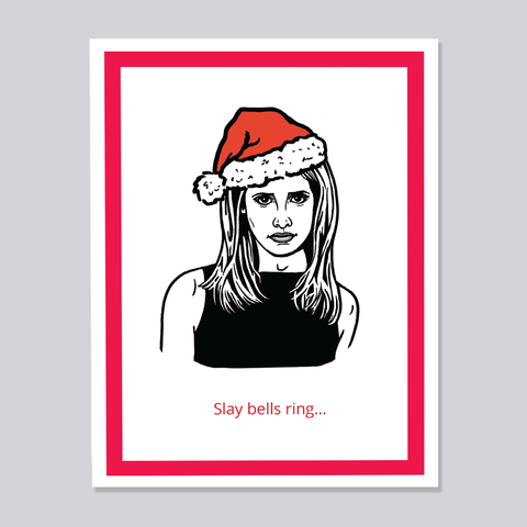 Buffy the Vampire Slayer Buffy Slay Christmas Card