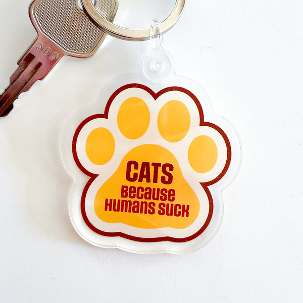 Cat Paw Funny Keychain