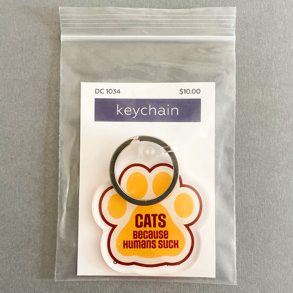 Cat Paw Funny Keychain