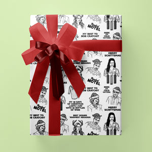 Schitt's Creek Christmas Gift Wrap 24"x36" Sheet