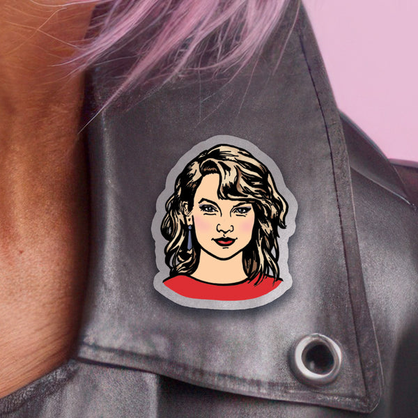 Taylor Swift Illustrated Acrylic Tack Pin