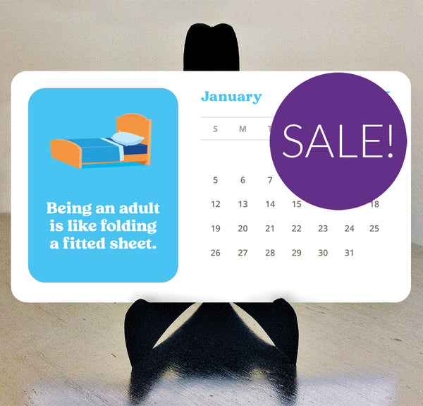 HALF PRICE SALE! Adulting 2025 desk calendar