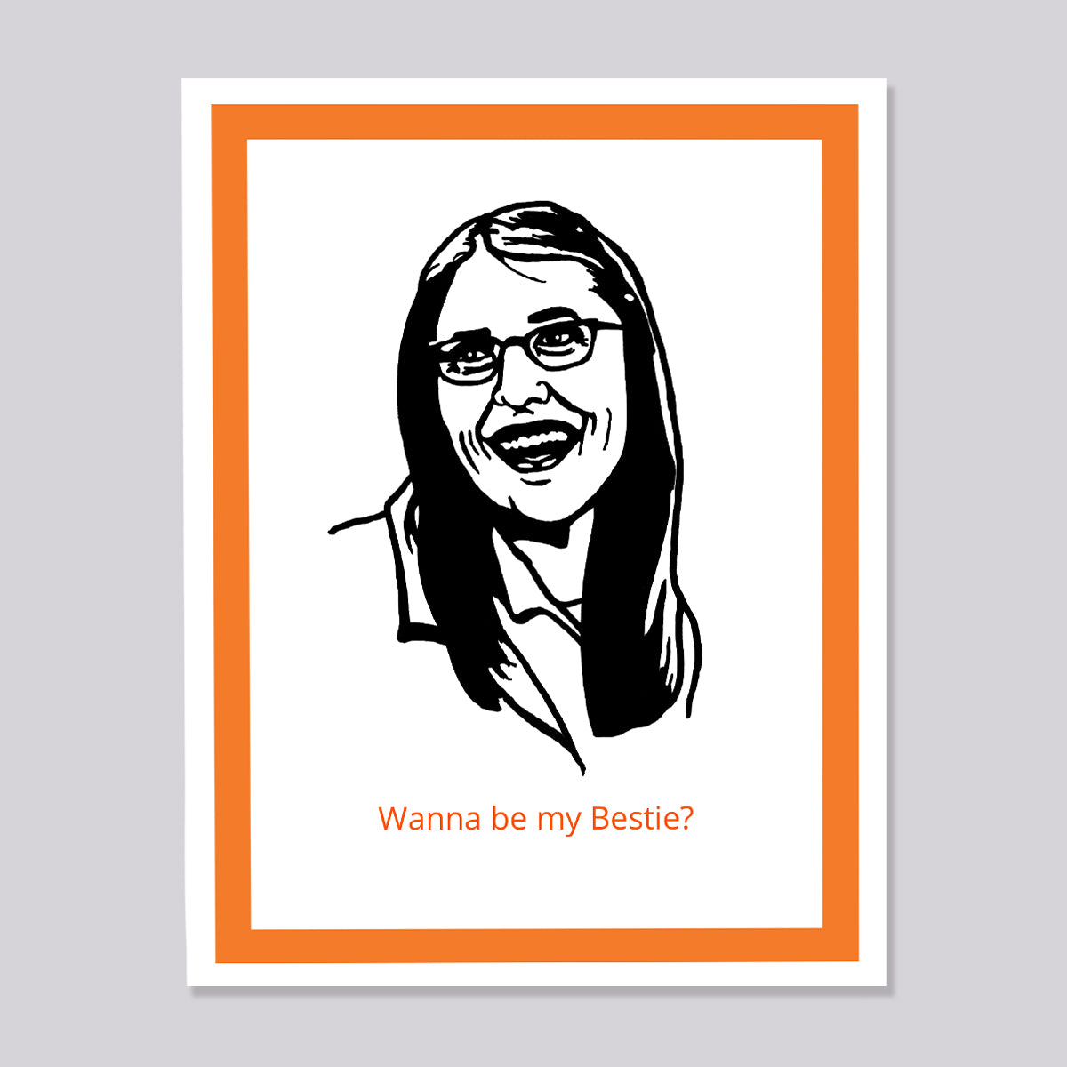 Big Bang Theory Amy Farrah Fowler Bestie Card
