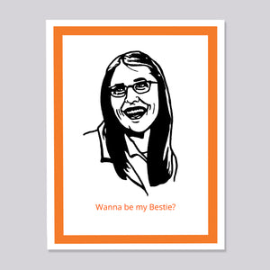 Big Bang Theory Amy Farrah Fowler Bestie Card