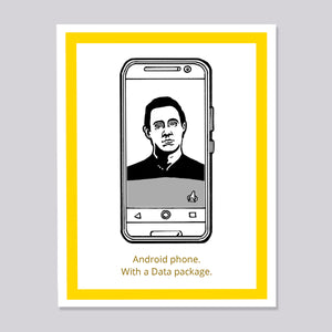 Star Trek Next Generation Data Android Card