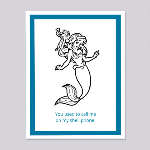 Disney Ariel Shell Phone Card