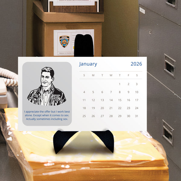 Brooklyn Nine Nine 2026 Desk Calendar