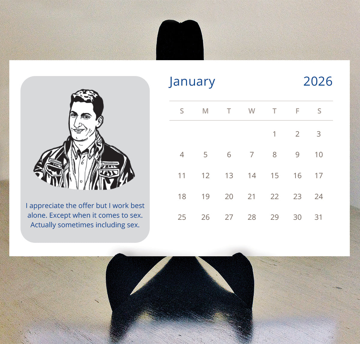 Brooklyn Nine Nine 2026 Desk Calendar