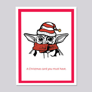 Star Wars Baby Yoda Christmas Card