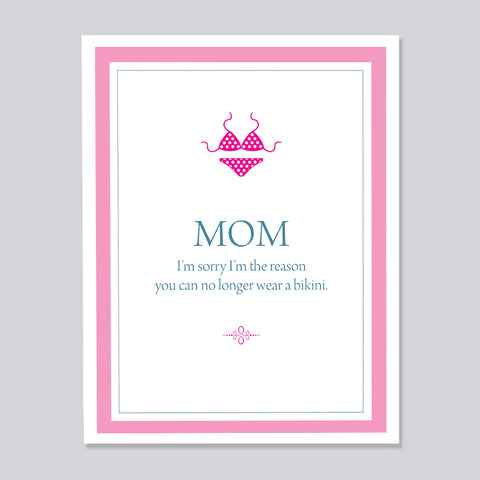 Bikini Card for Mom