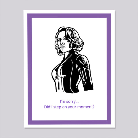 Marvel Black Widow Moment Card