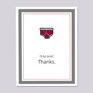 Thank You Brief Card