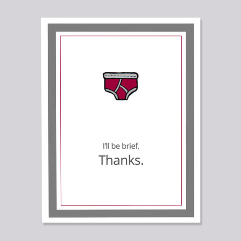 Thank You Brief Card