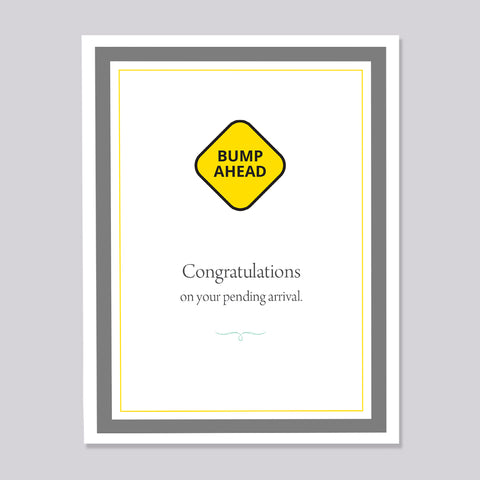 Pregnancy or Baby Shower Bump Card
