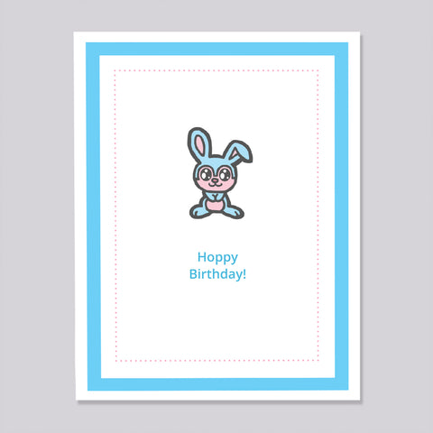 Kids Kards - Bunny Birthday Card