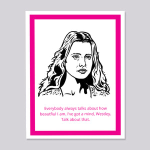 Princess Bride Buttercup I'm beautiful Card