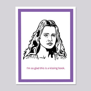 Princess Bride Buttercup Kissing Book Card