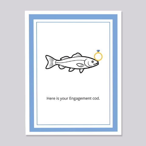 Engagement Cod funny pun card