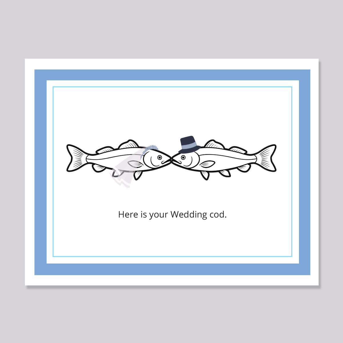Wedding Cod funny pun card