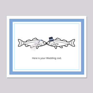 Wedding Cod funny pun card