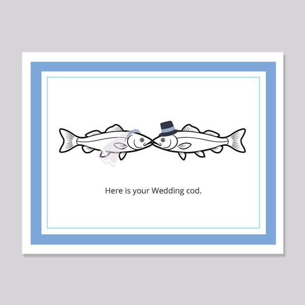 Wedding Cod funny pun card