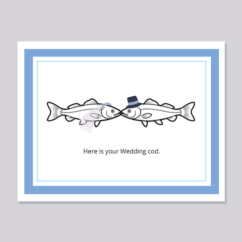 Wedding Cod funny pun card