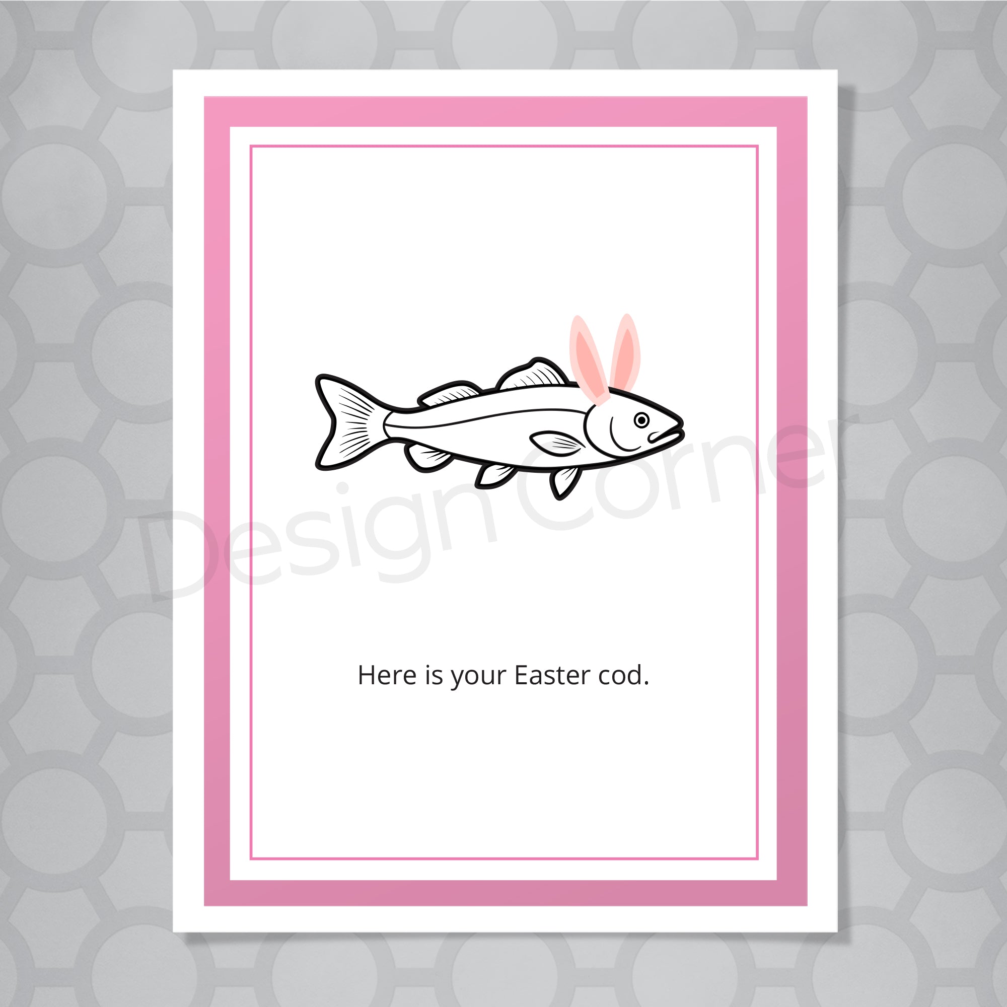 Easter Cod funny pun card