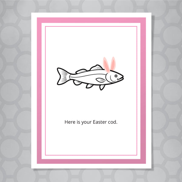 Easter Cod funny pun card
