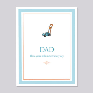 I Love you a Little Mower Card