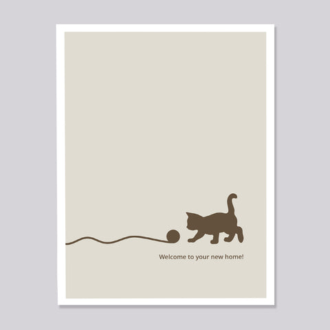 New Cat Welcome Card