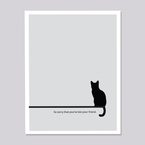 Sympathy Card Pet Cat