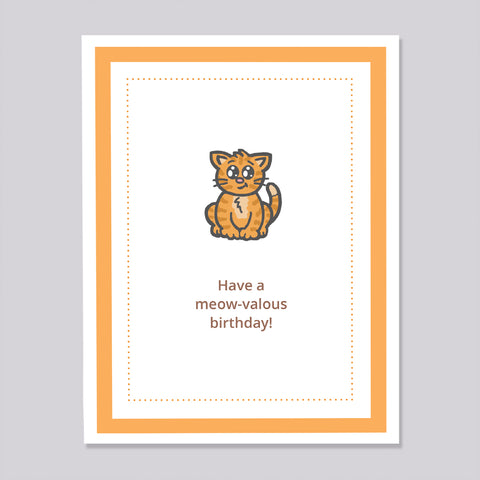 Kids Kards - Kitty Birthday Card