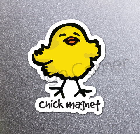 Funny Chick Magnet Pun Magnet