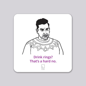 Schitts Creek David Funny Wine Coaster
