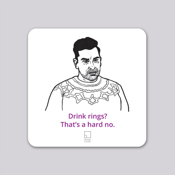 Schitts Creek David Funny Wine Coaster