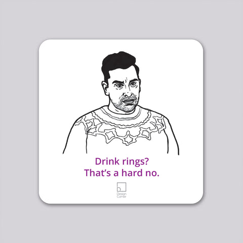 Schitts Creek David Funny Wine Coaster