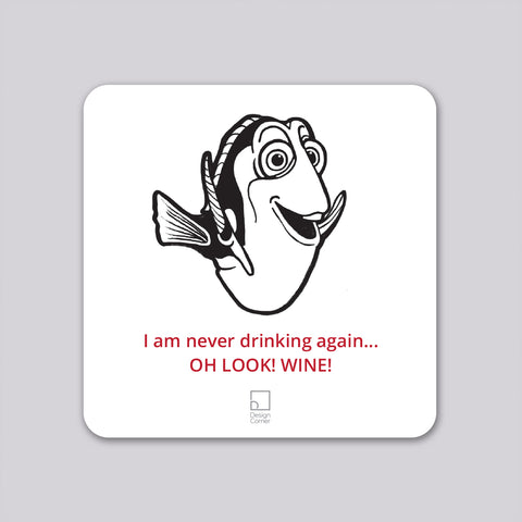 Dory Wine Funny Coaster