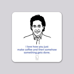 Jerry Seinfeld Coffee Coaster