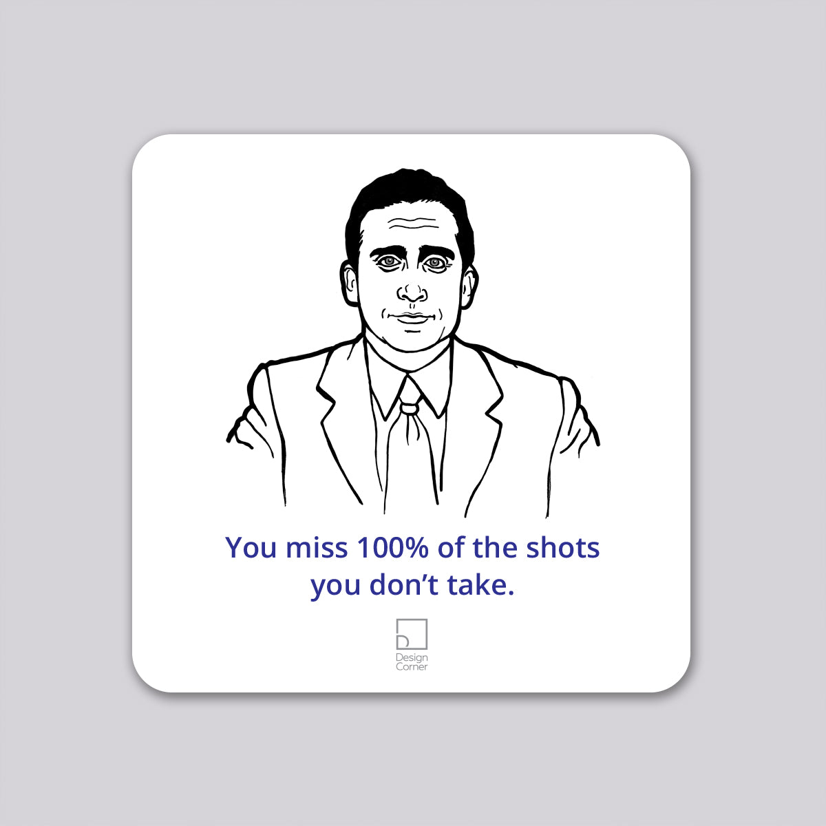 The Office Michael Shots Coaster