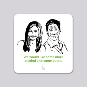 Friends Ross and Rachel Funny Coaster