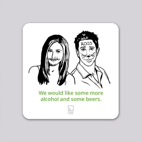 Friends Ross and Rachel Funny Coaster