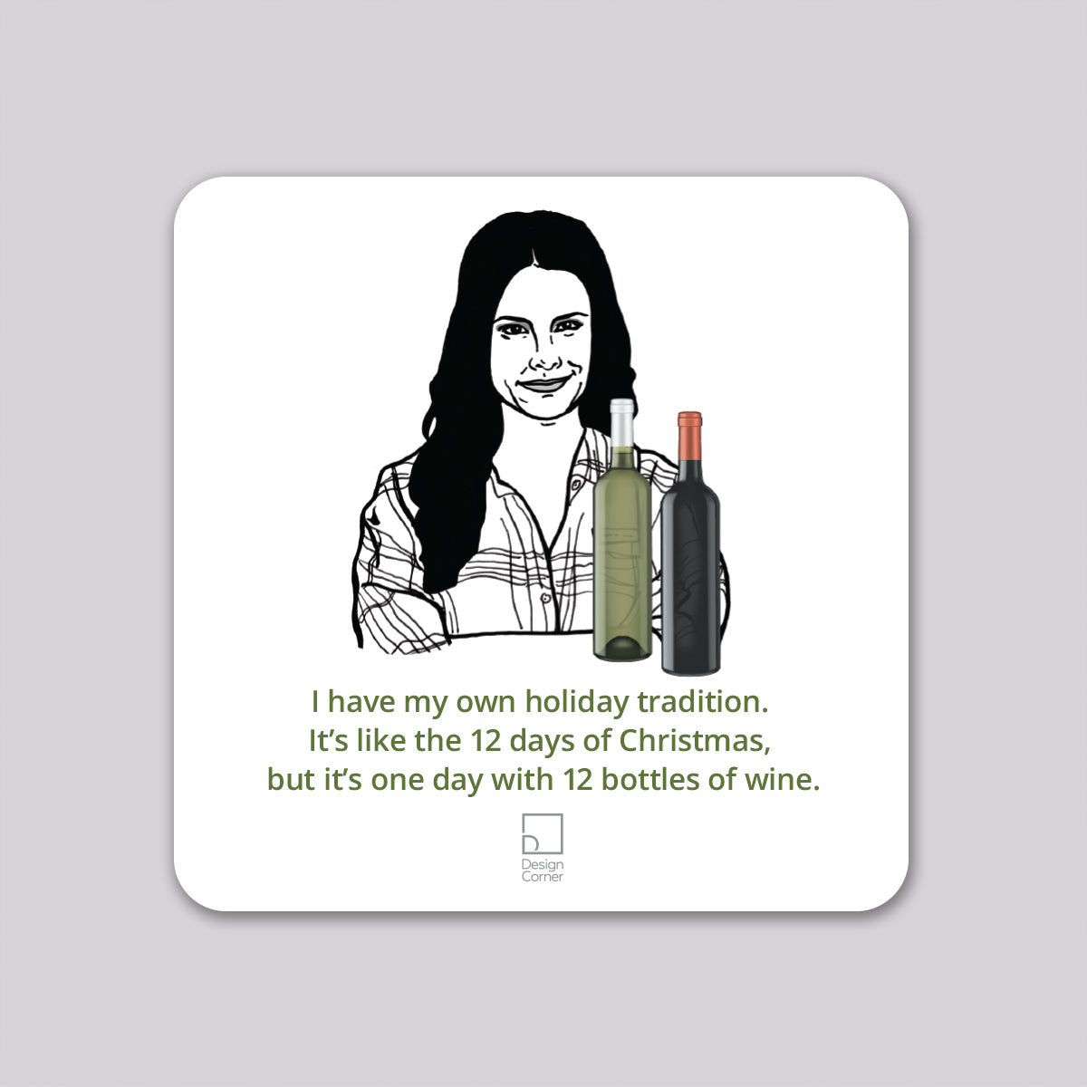 Schitts Creek Stevie Funny Wine Coaster