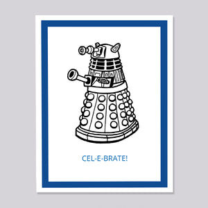 Doctor Who Dalek Celebrate Card