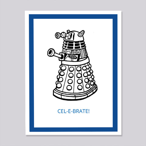Doctor Who Dalek Celebrate Card