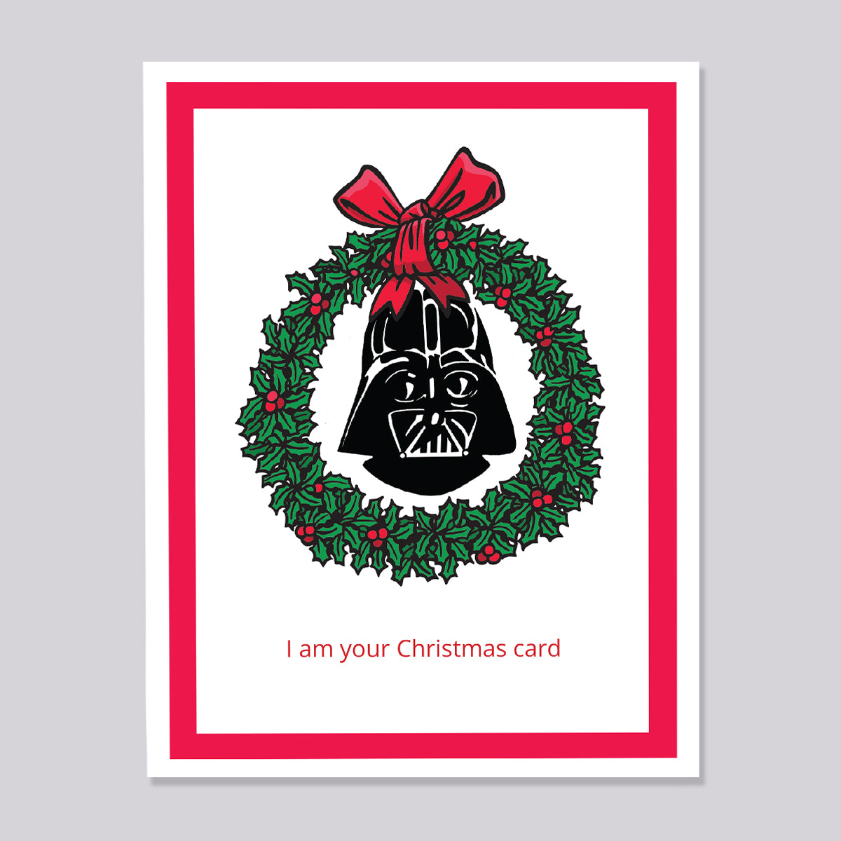 Star Wars Darth Vader  Christmas Card