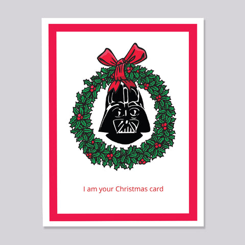 Star Wars Darth Vader  Christmas Card