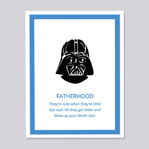 Star Wars Darth Vader Fatherhood Card