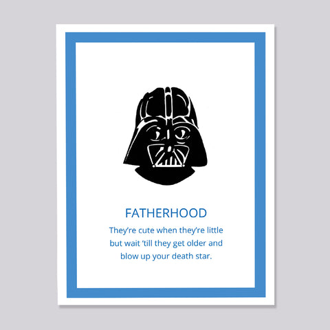 Star Wars Darth Vader Fatherhood Card